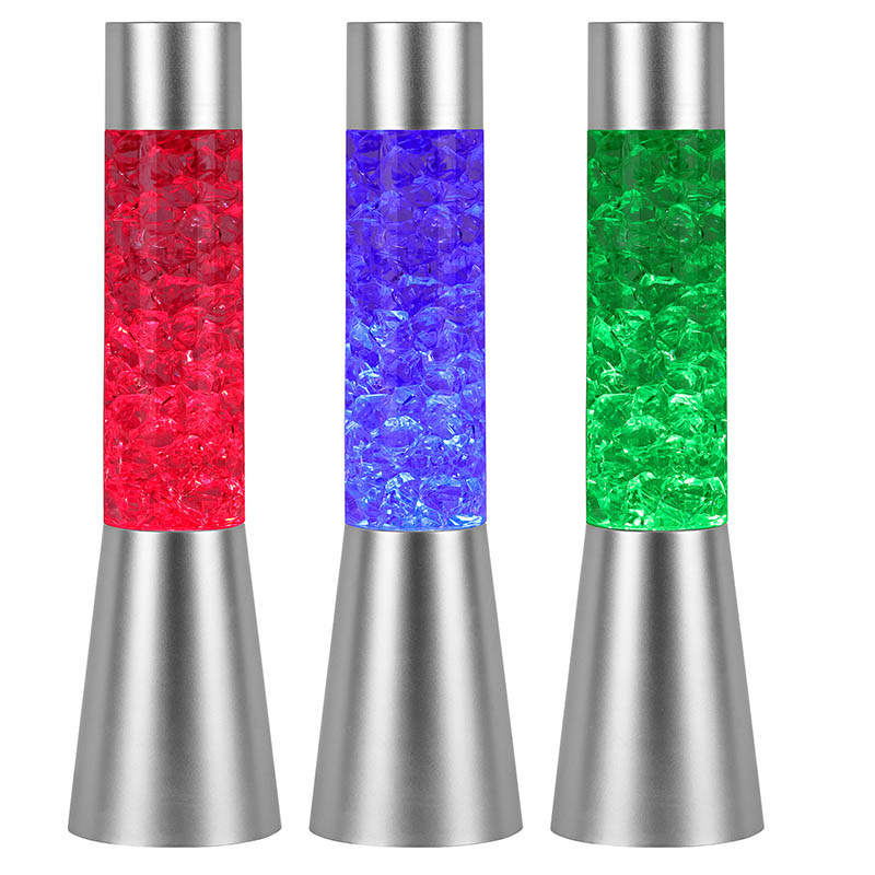 ضوء ليلي سائل لامع متغير اللون مع شكل يشبه الثلج