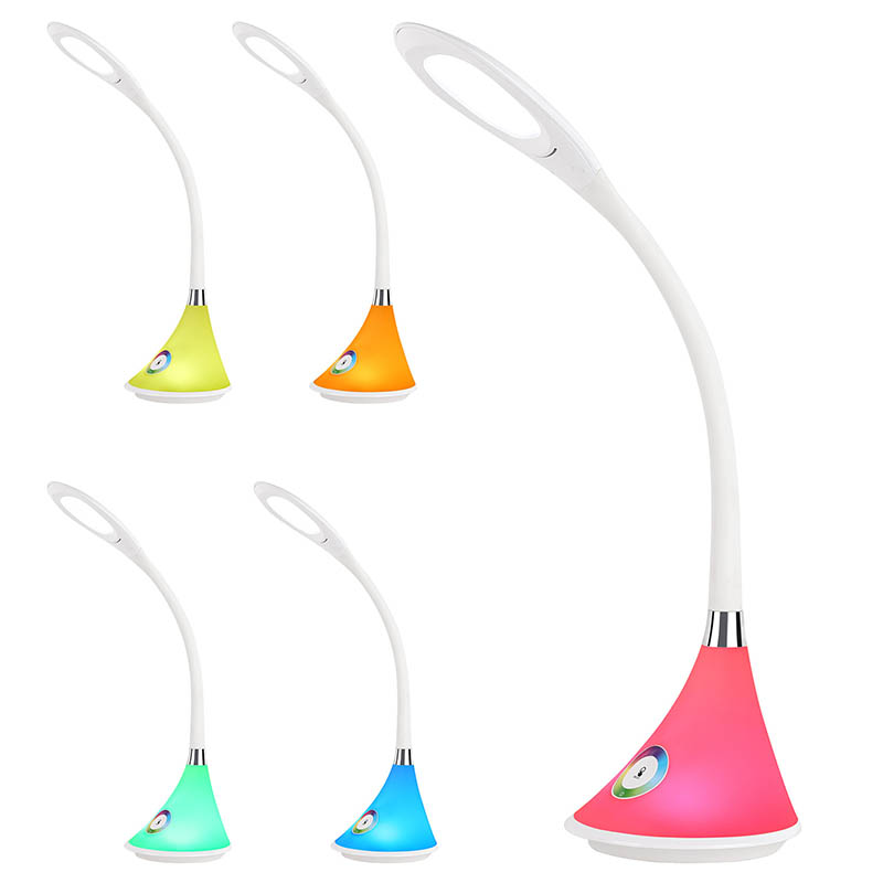 مصباح مكتب اليعسوب LED مع قاعدة RGB