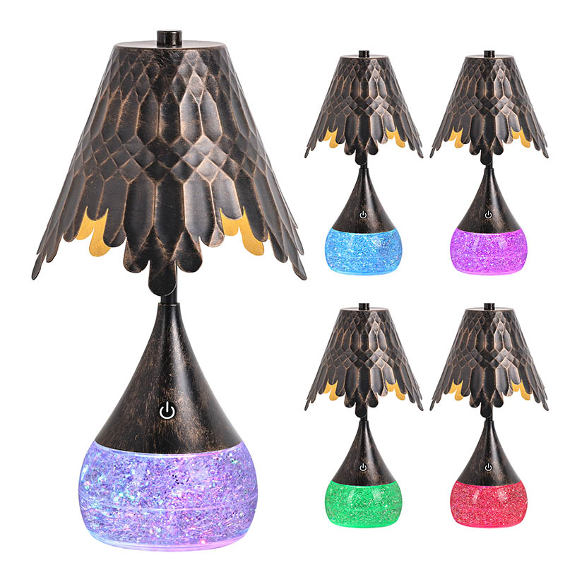 مصباح القراءة LED مع زجاجة بريق RGB